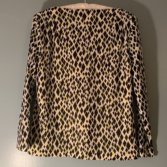 AK Anne Klein size small printed top - Picture 3 of 8